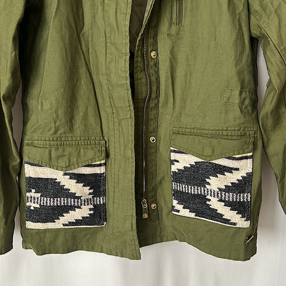 Scotch & Soda Amsterdam Army Green Cotton Long Sleeve Jacket Coat **Sz S** 🌸🌸 - Picture 3 of 6